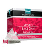 EXCEPTIONAL  Ceylon Spice Chai 20 Pyramid Tea Bags INN