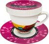 Exceptional Pink Cup & Saucer with Lid (220ml)